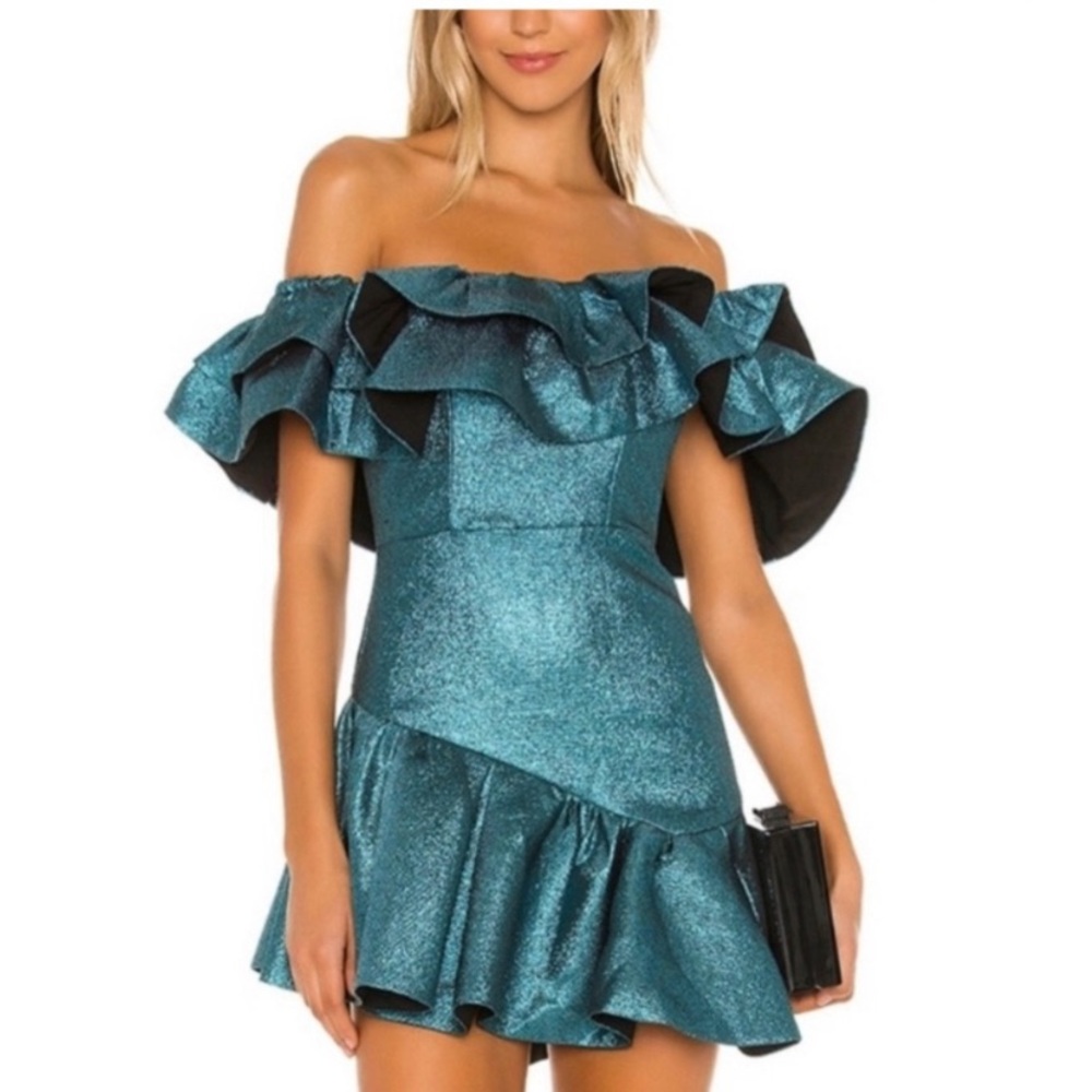 Revolve NBD Tigerlily Mini Dress in Aquatic Blue